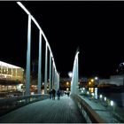 Barcelona 2013 - Rambla del Mar bei Nacht (2)