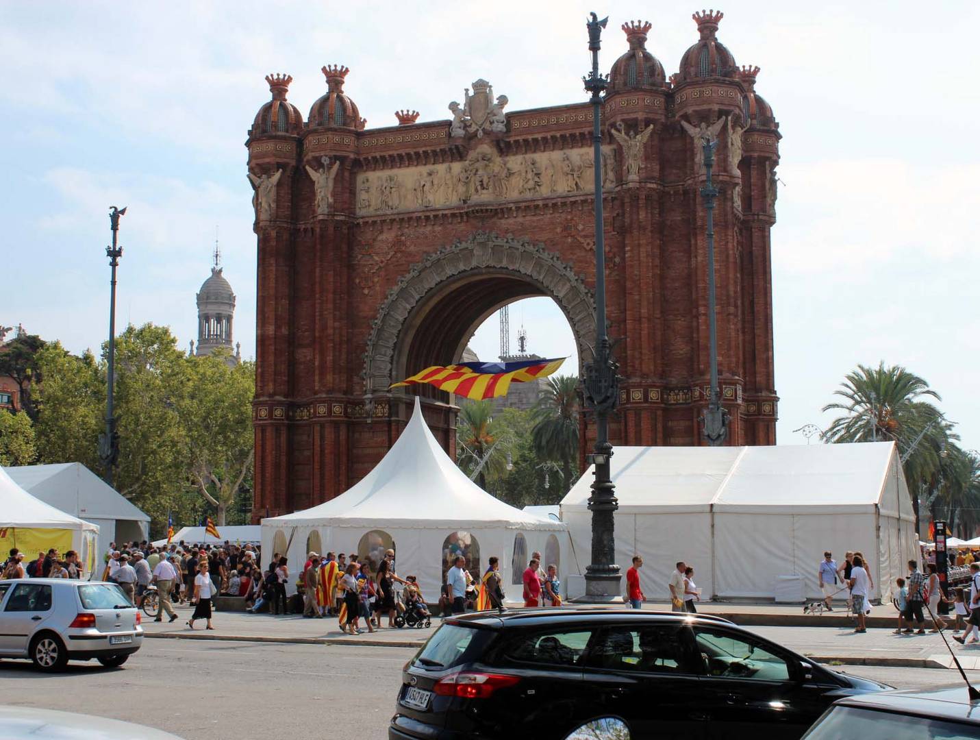 Barcelona. Arc de Triomf. Diada 2012