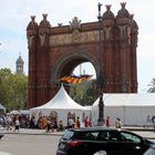Barcelona. Arc de Triomf. Diada 2012