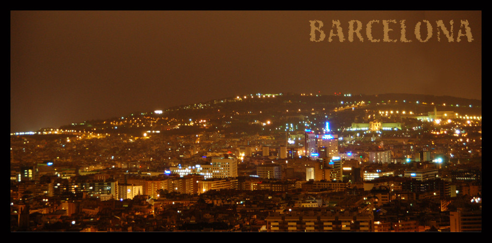 barcelona at night
