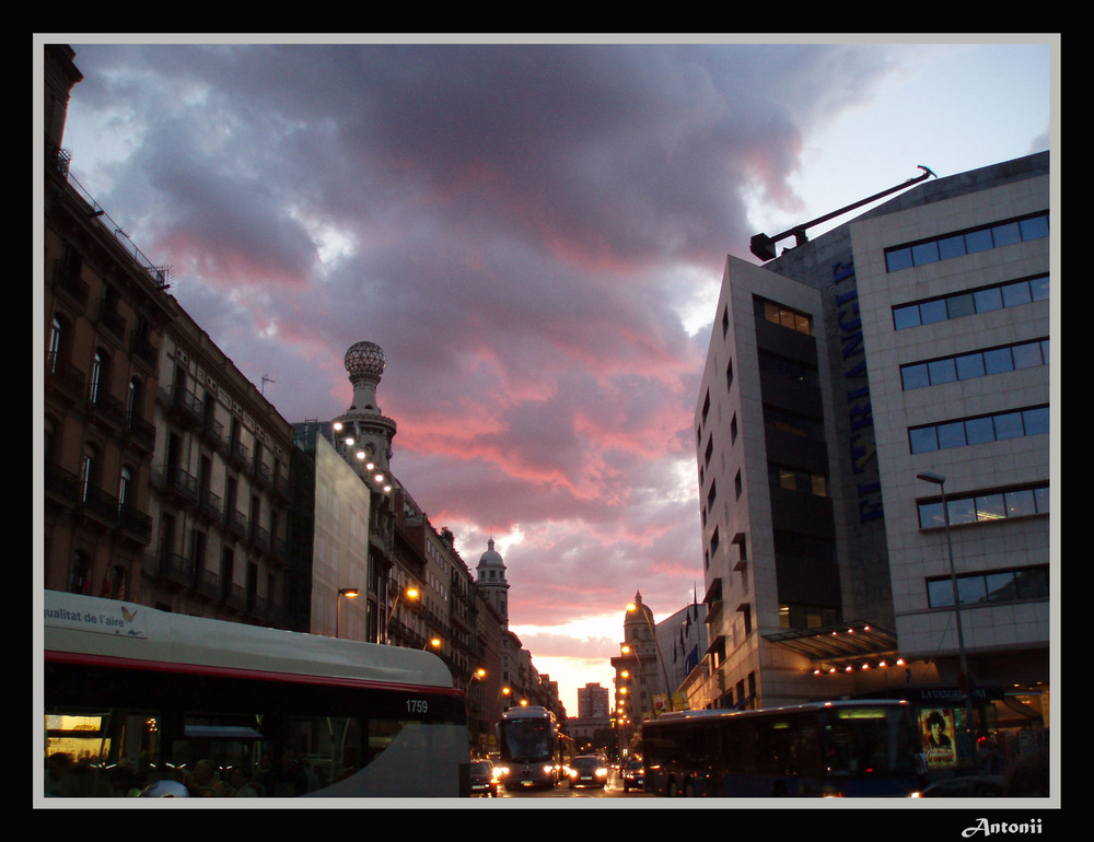 Barcelona Atardeciendo