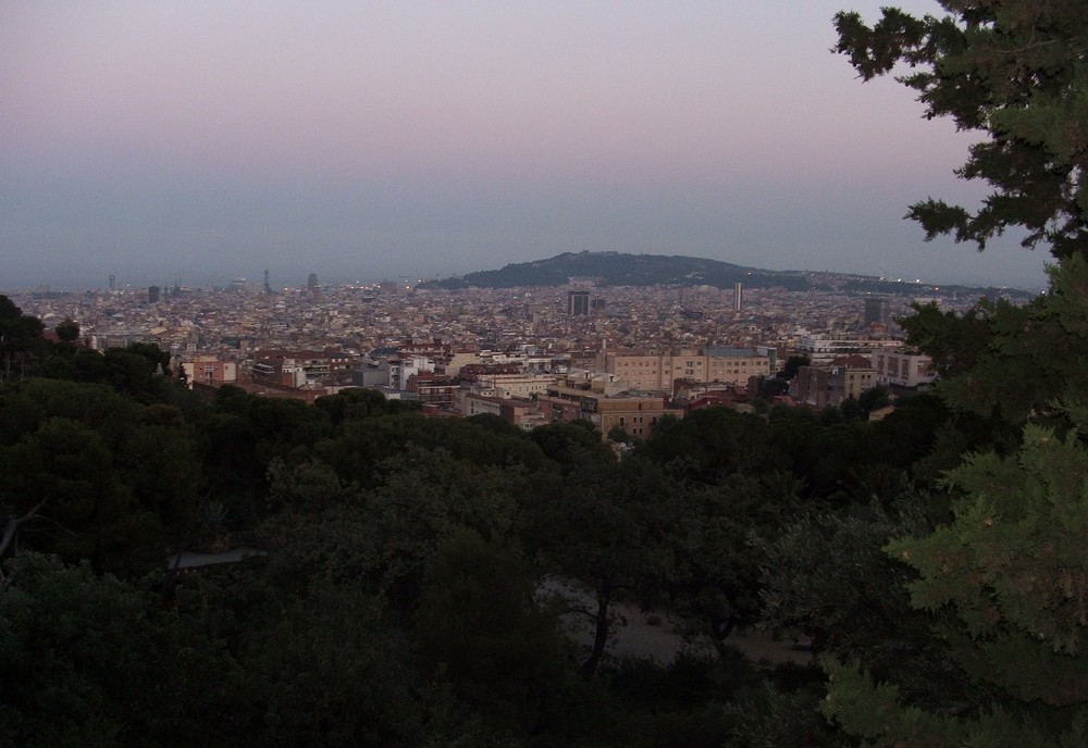 Barcelona Aussicht vom Parc Güell