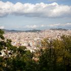 Barcelona Blick auf die City vom Montjuïc