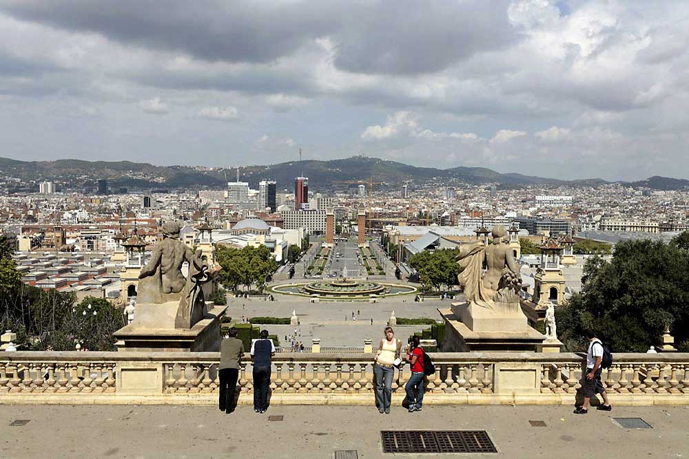 Barcelona - Blick auf Placa d´ Espanya