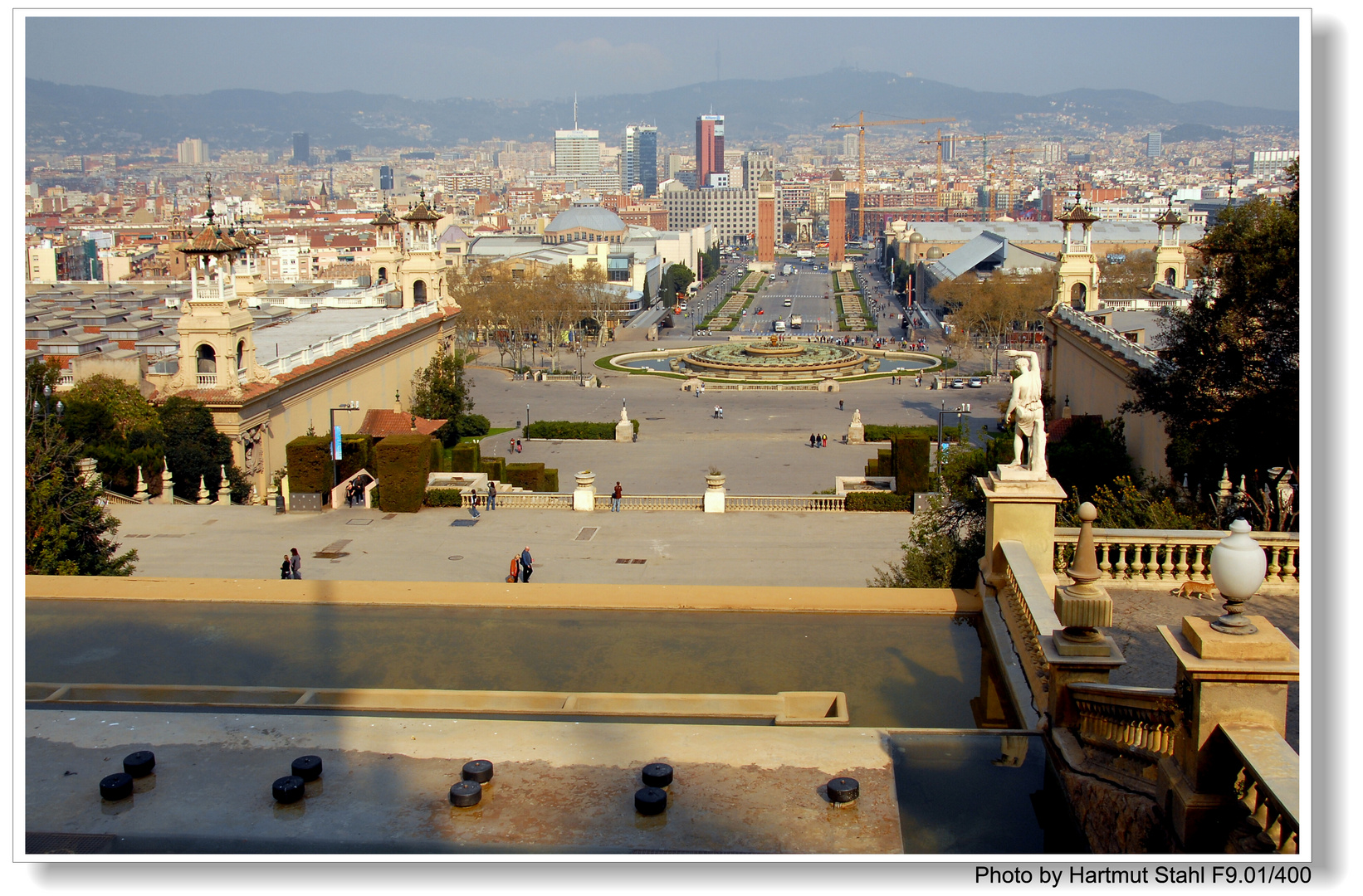 Barcelona, Blick vom Palau Nacional (Vistas del Palau Nacional)