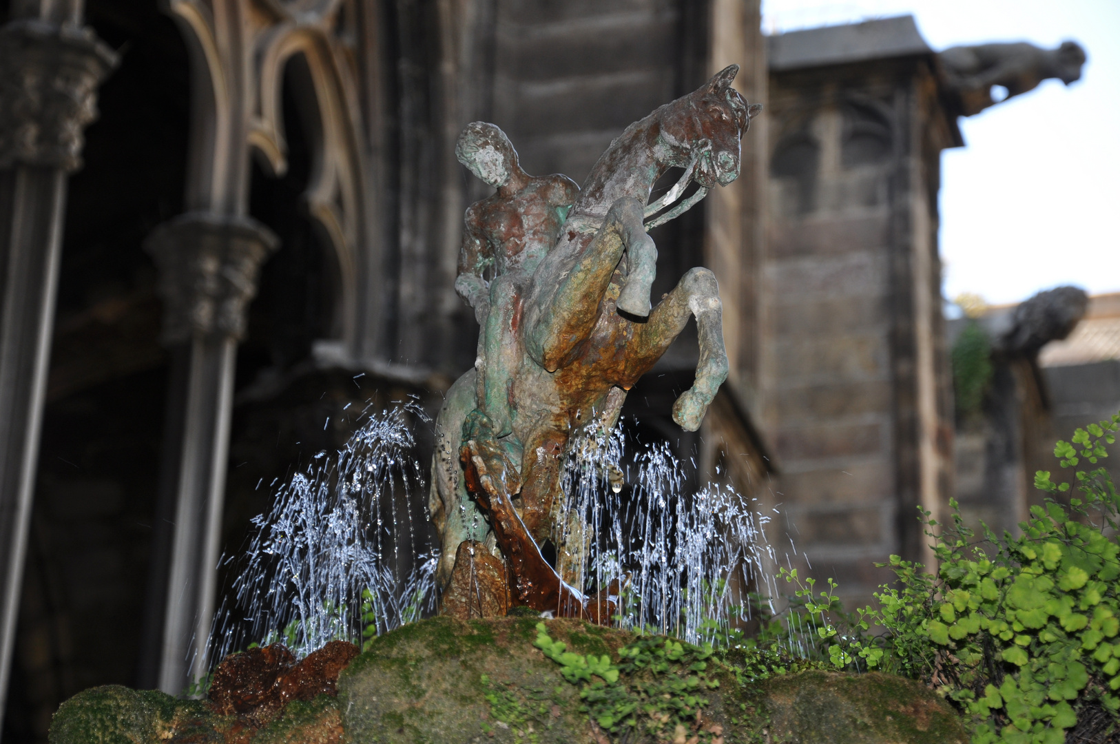 Barcelona - Brunnen im Kreuzgang der Kathedrale La Seu