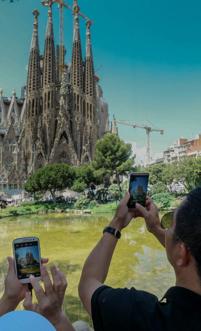 Barcelona: damit die Heimat weiß, wo wir gerade sind....