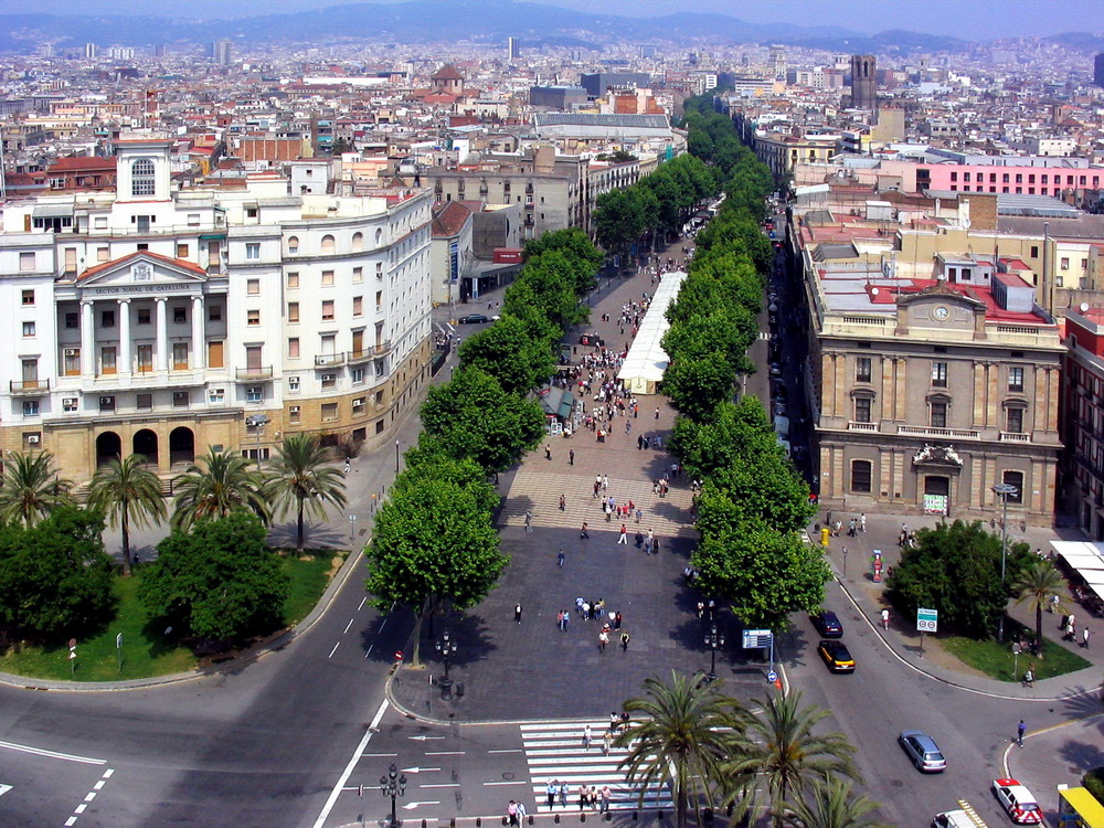 Barcelona: Der Boulevard Las Ramblas