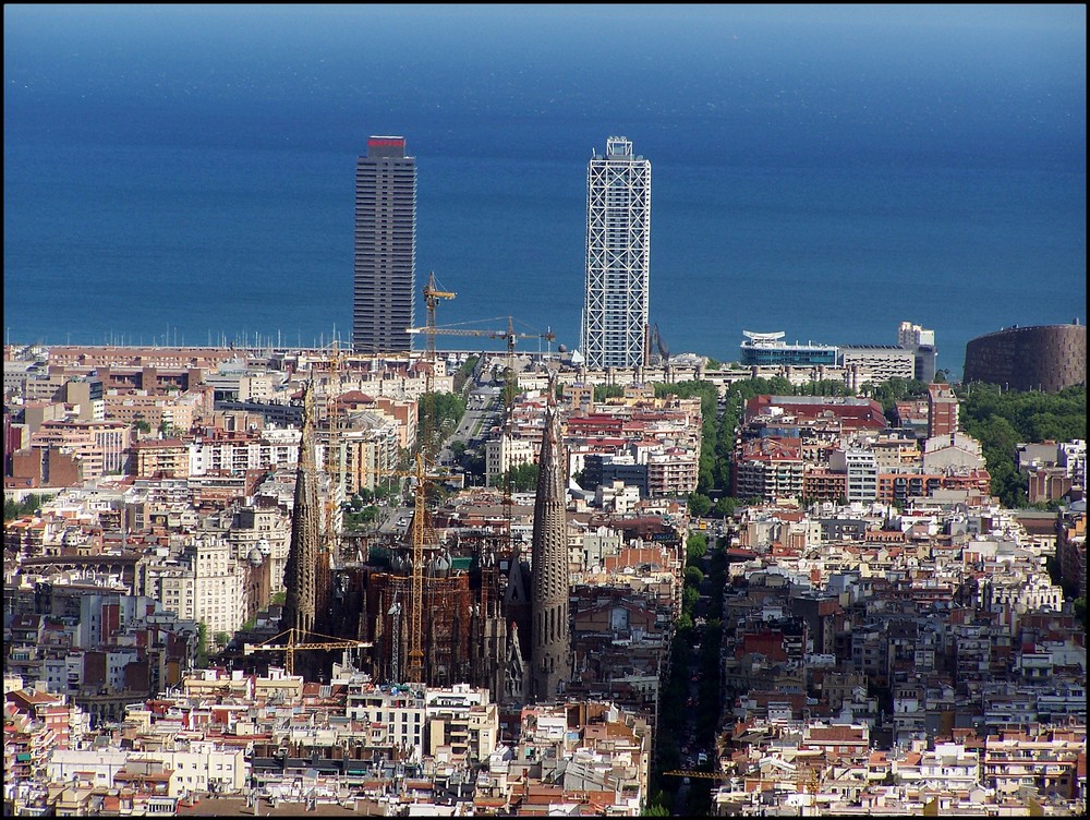 Barcelona des de la muntanya pelada