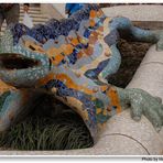 Barcelona, Drache im Güell-Park ( Dragón en el Parc Güell)