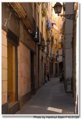 Barcelona, Gasse (callejón en el barrio gótic)