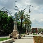 Barcelona; im Hintergrund der Arc de Triomf