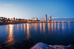 Barcelona - La Barceloneta / Strand von Somorrostro