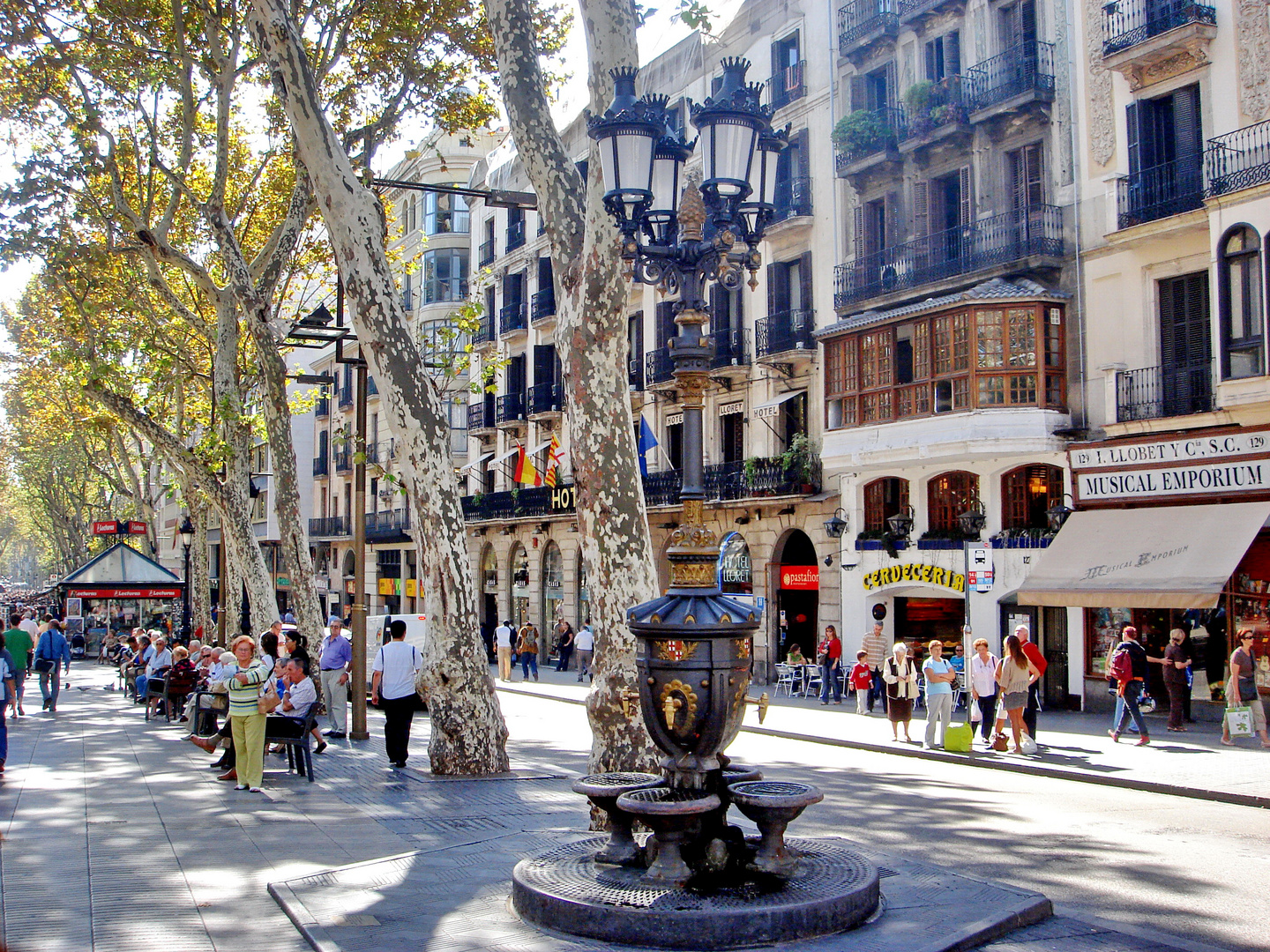 Barcelona Las Ramblas, der Canaleta-Brunnen