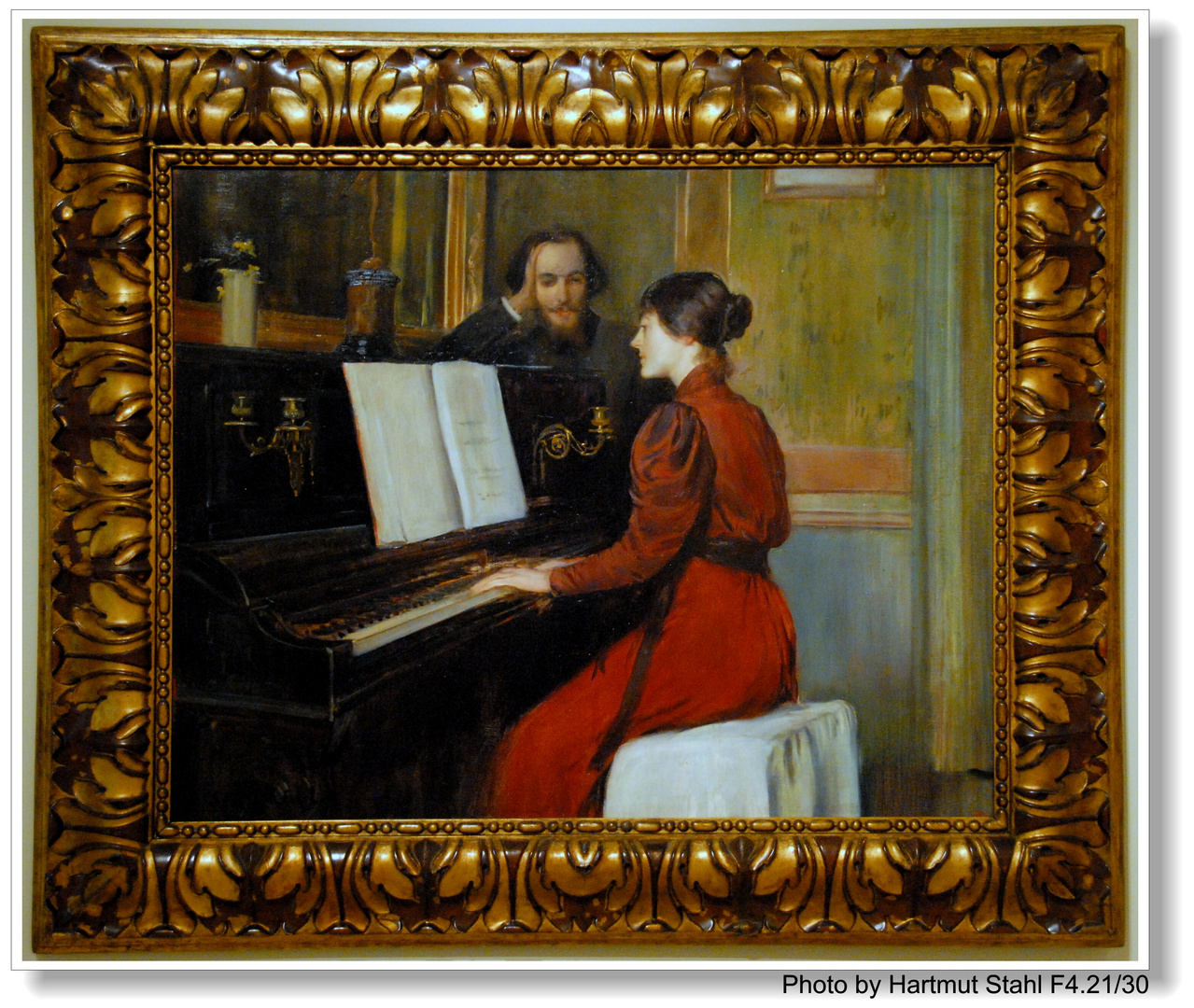 Barcelona, Pintura de Santiago Rusiñol (en Palau Nacional) (Gemälde von Rusiñol)