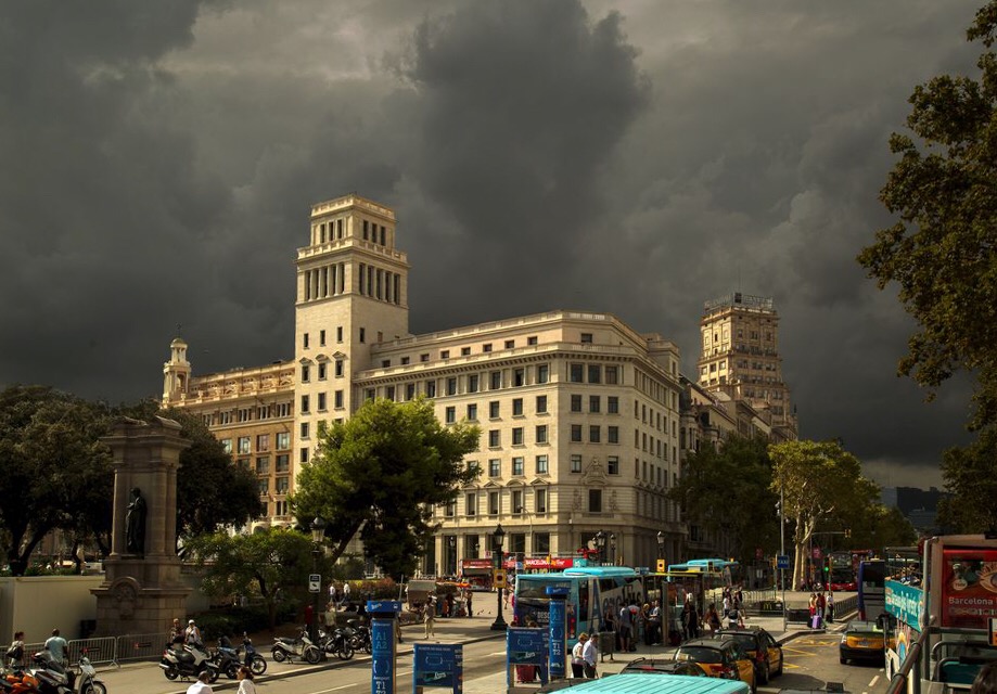 Barcelona Plaza De Catalunya Foto Bild City Spain World Bilder Auf Fotocommunity