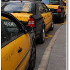 Barcelona, Plaza de Catalunya, taxis