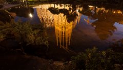 Barcelona - Sagrada Familia Spiegelung