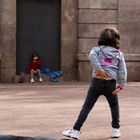 Barcelona spielende Kinder