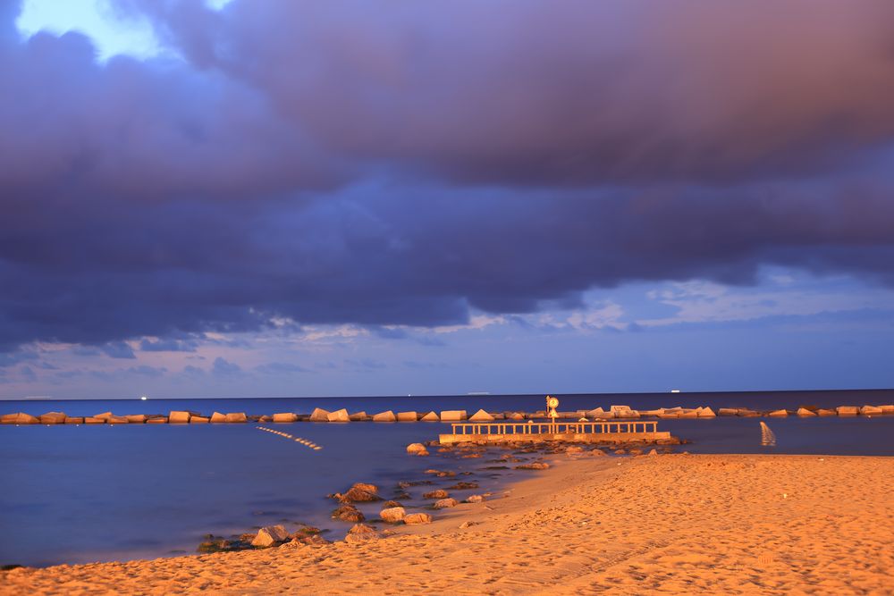 Barcelona Strand Morgendämmerung 1