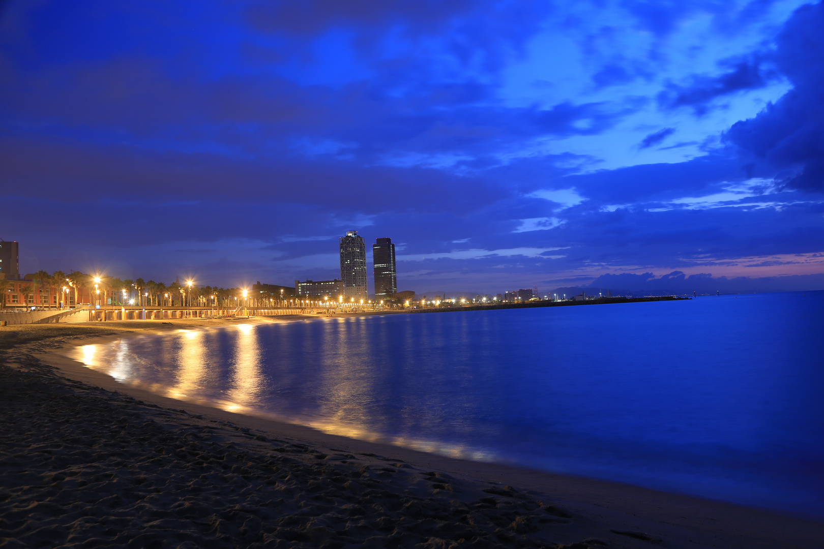 Barcelona Strand Morgendämmerung 3