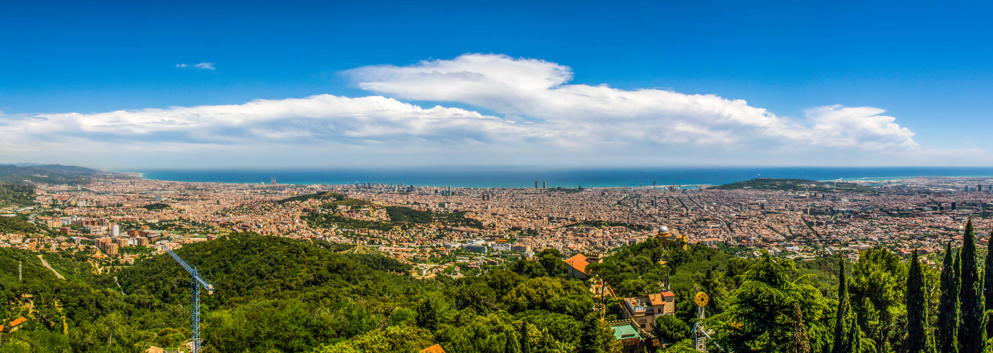 Barcelona vom Tibidabo