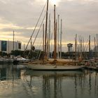 Barcelona Yacht Harbour Morning Light Scene