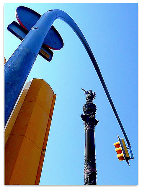 Barcelone, la statue du marin... 