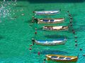 Barche a Vernazza von Lorena Torregiani 