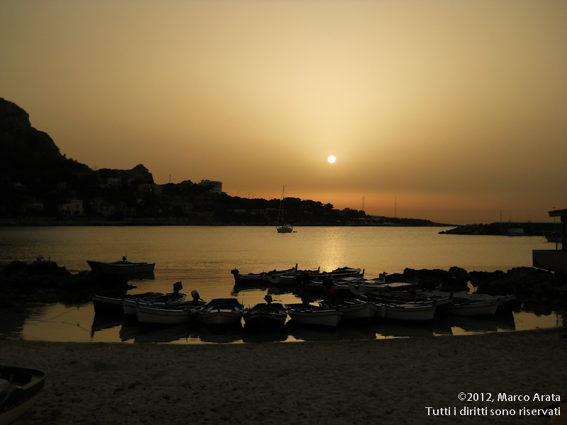 Barche al tramonto