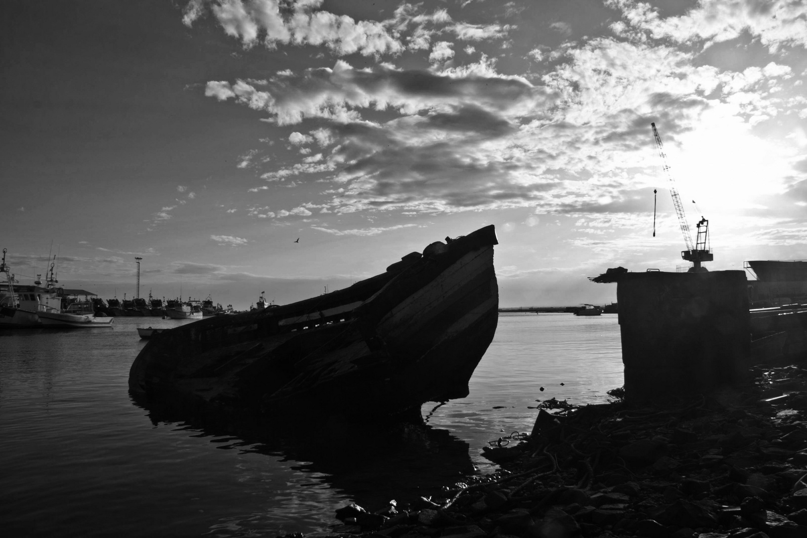 barco abandonado