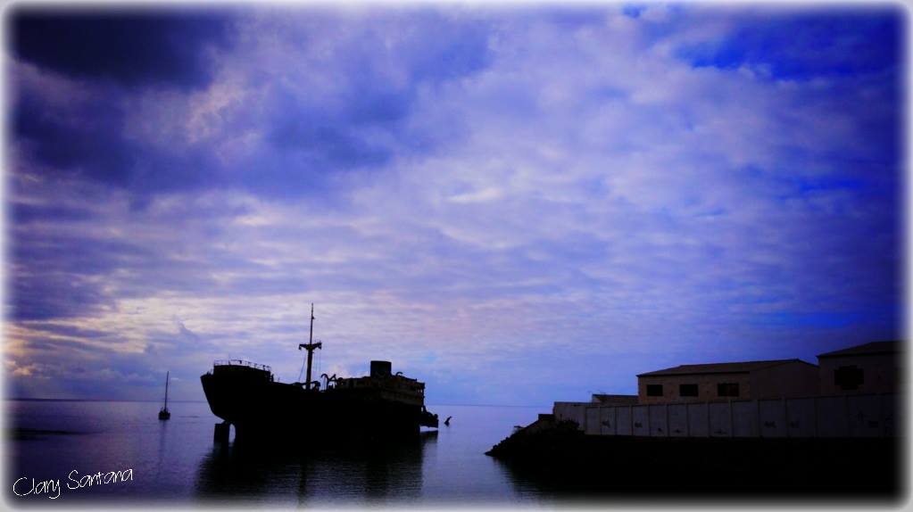 Barco encallado, Lanzarote