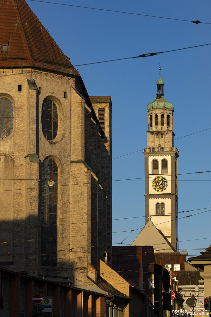 Barfüßerkirche mit Perlachturm