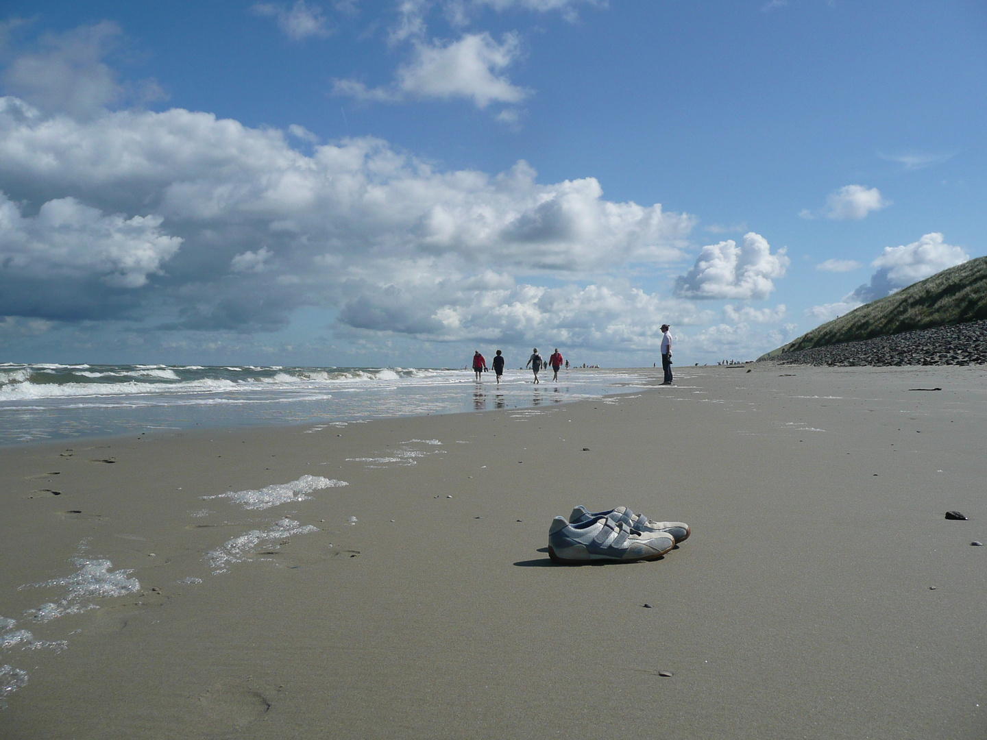 barfuss am Strand