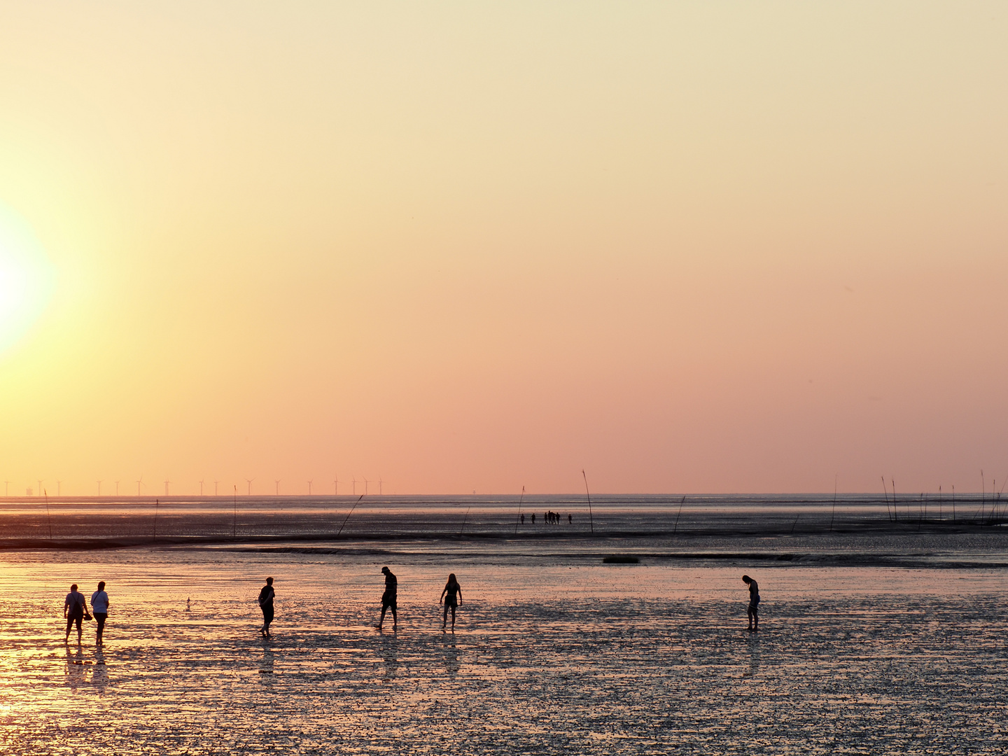 Barfuß im Wattenmeer