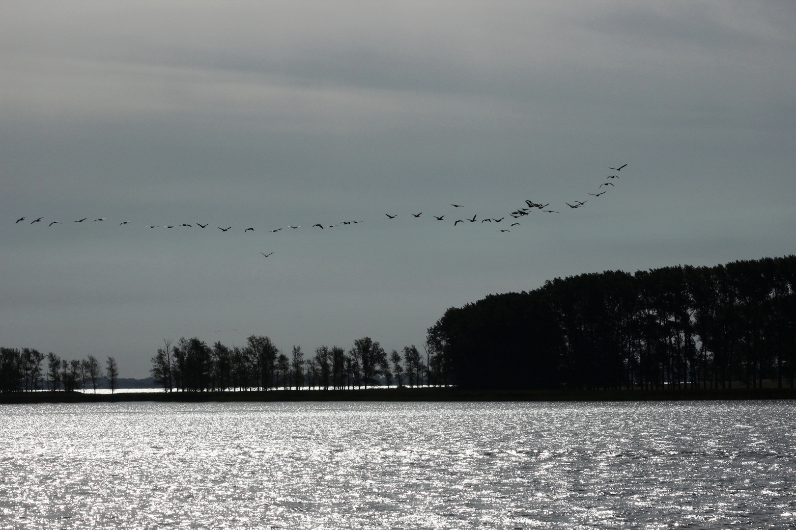 Barhter Bodden am Abend