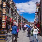 Barkhor Street in Lhasa city.1