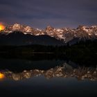 Barmsee bei Mondaufgang