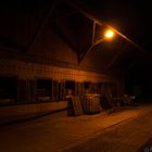 Barn at night