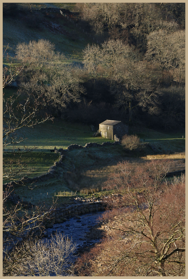 barn near muker in winter 7