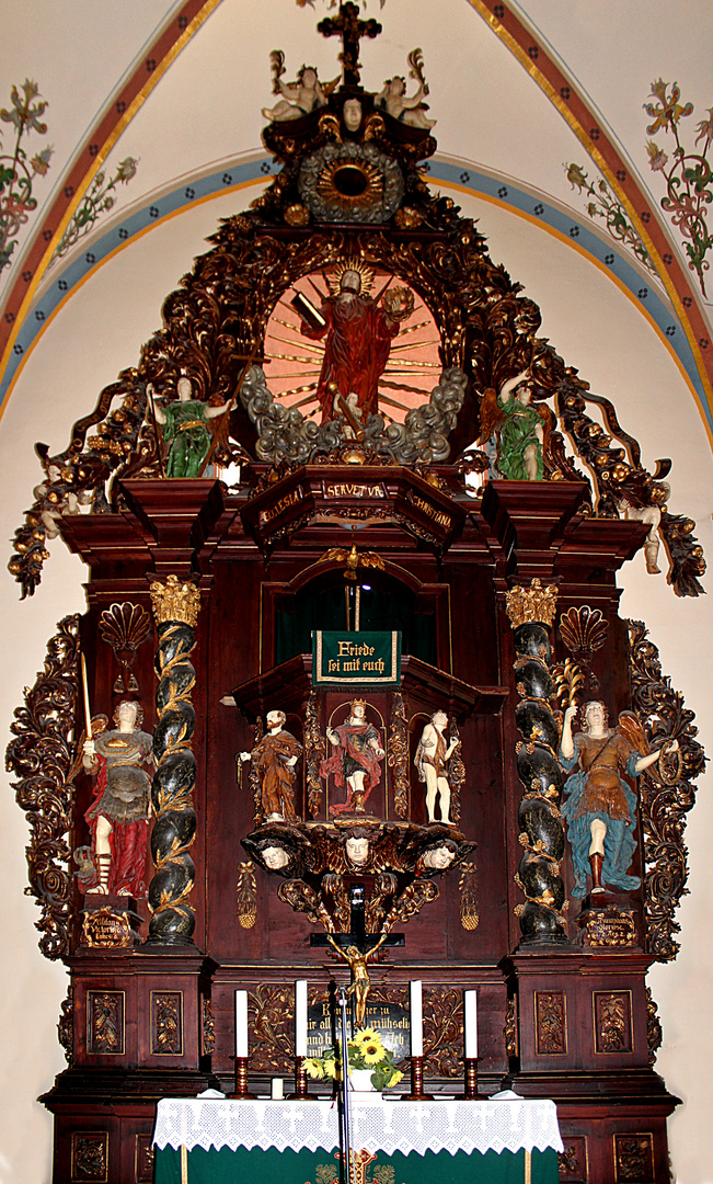 Barockaltar der Camburger Kirche