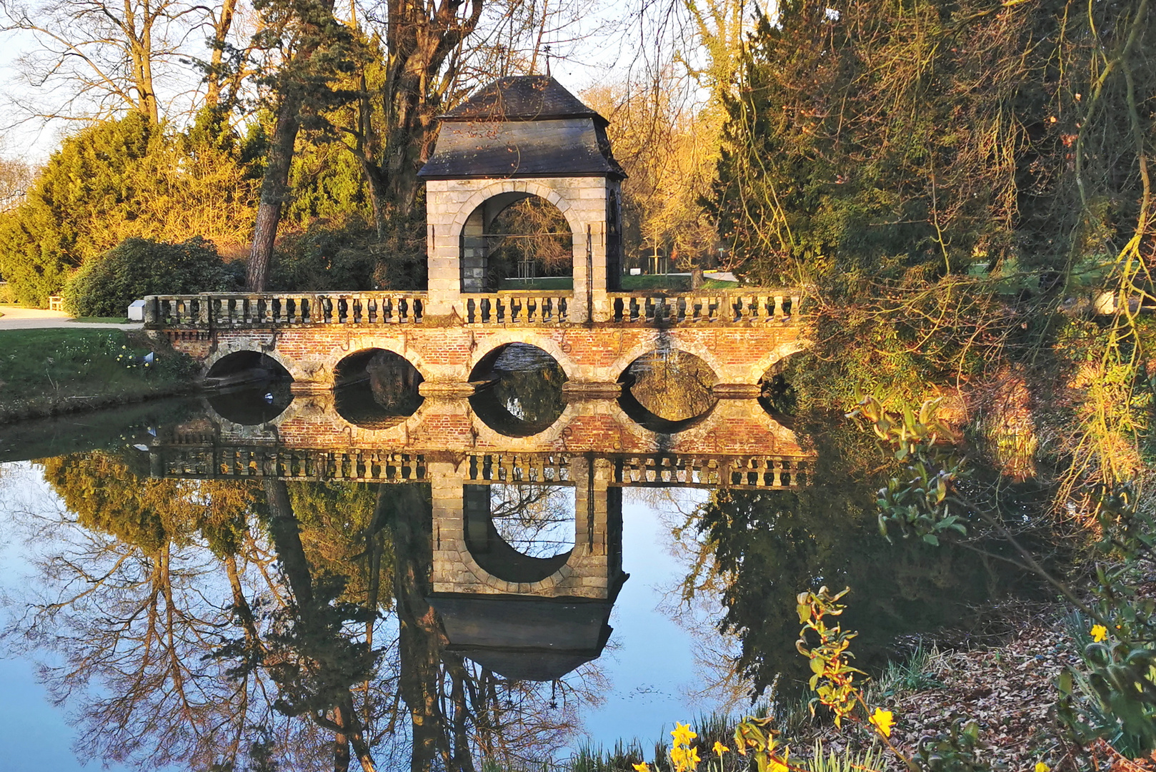 Barockbrücke Schloss Dyck ....