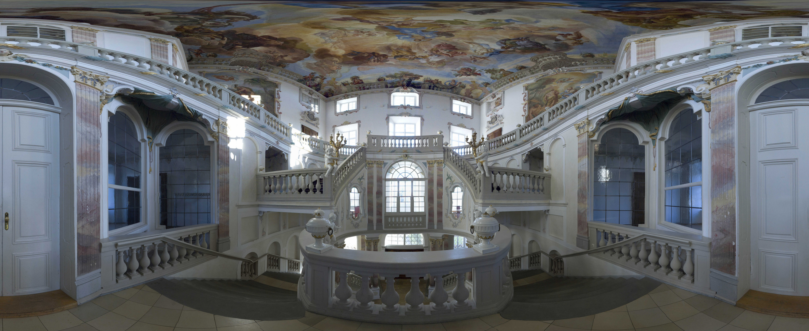 Barockes Treppenhaus Schloss Bad Wurzach