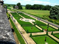 Barockgarten am "Kasteel Neercanne" bei Masstricht in den NL. Zuid Limburg.