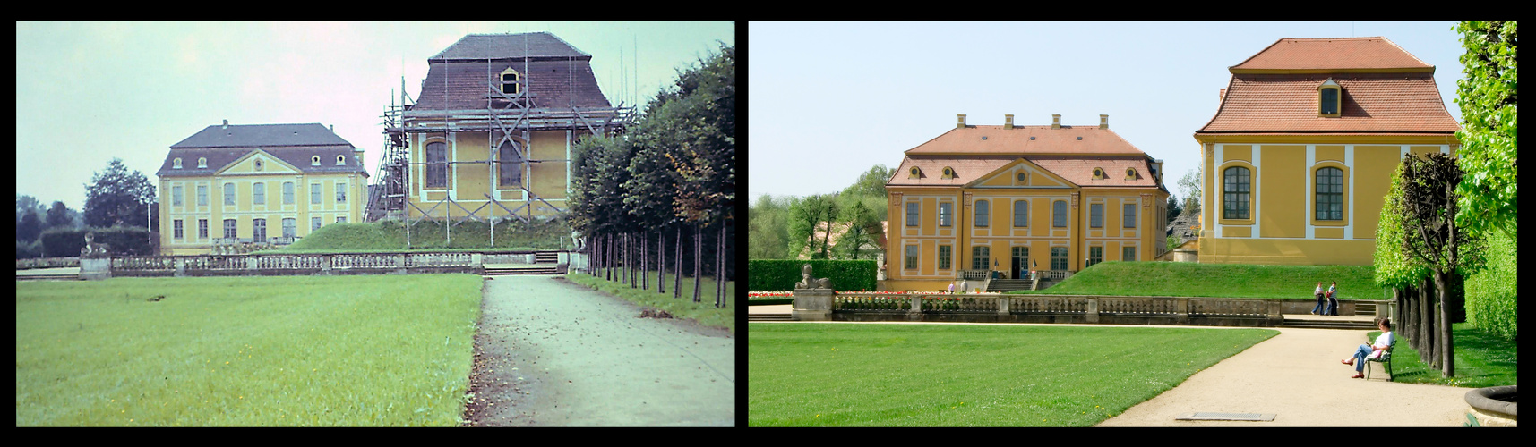 Barockgarten Großsedlitz - 1980 und jetzt