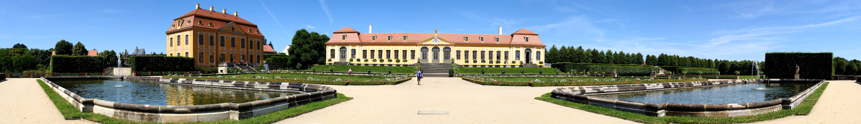 Barockgarten Großsedlitz>>>>>>>Friderichschlößchen und Obere Orangerie 2