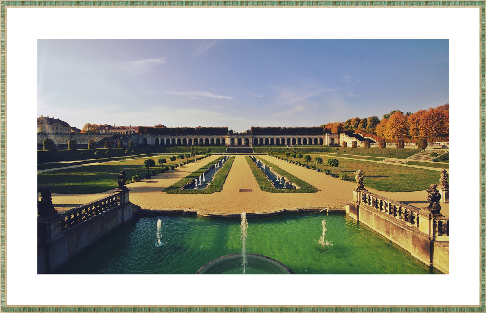 Barockgarten mit Schlossblick