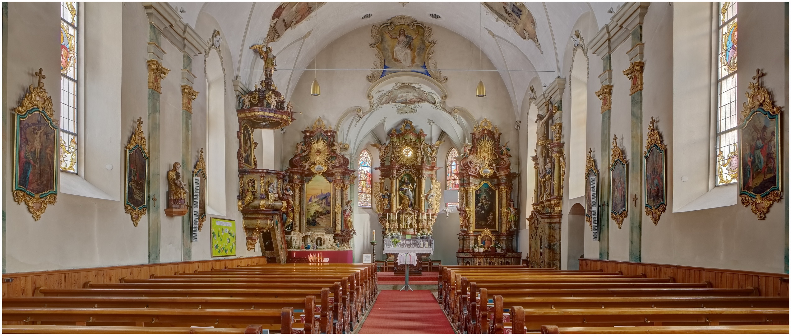 Barockkirche 2021-01-29 Braz / HDR-Panorama