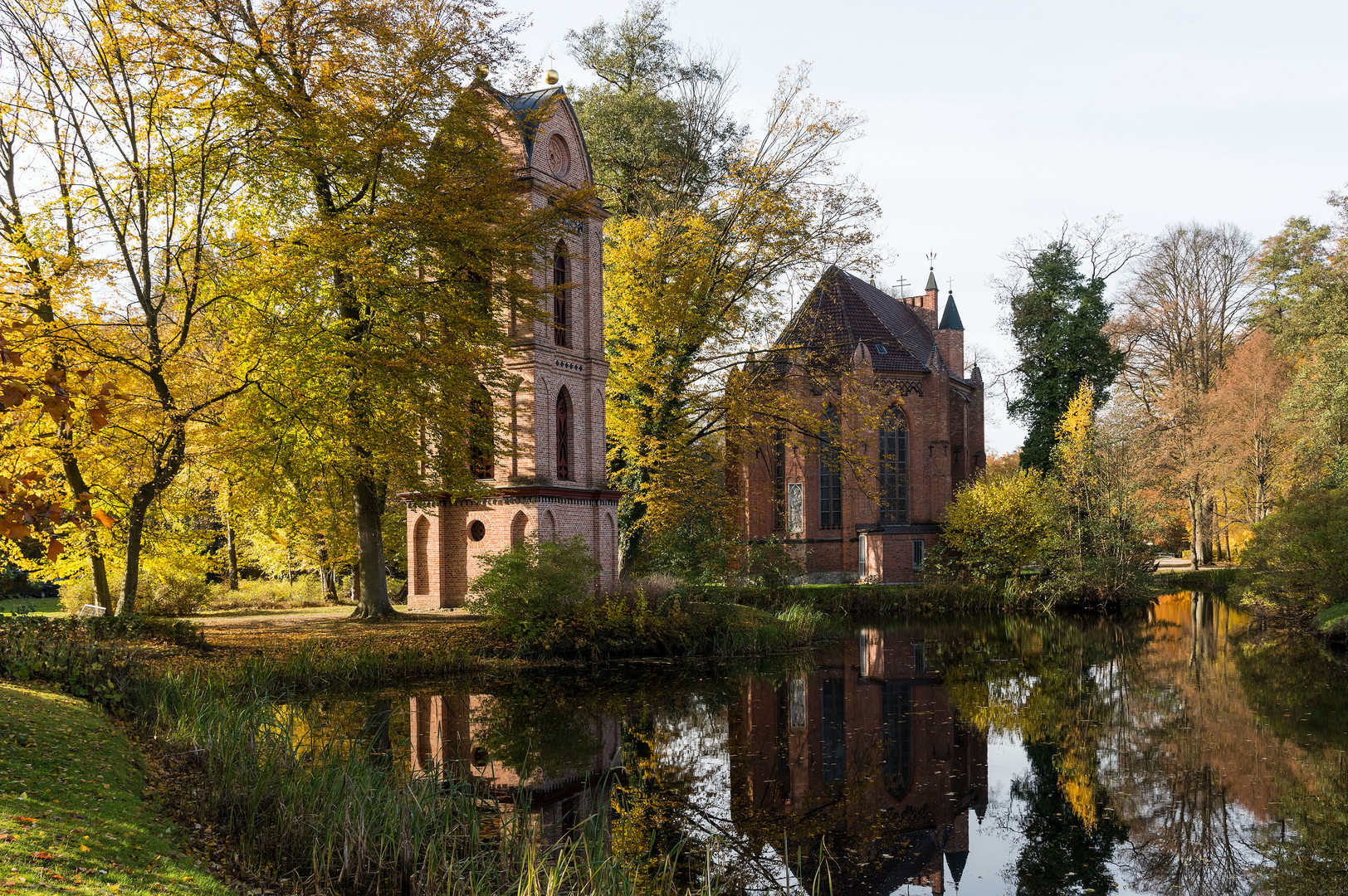 Barockschloss Ludwigslust und Schlosspark in Mecklenburg-Vorpommern. 