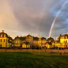 Barockschloss mit Regenbogen in Bad Arolsen